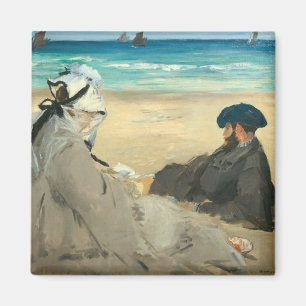 Aimant Edouard Manet - Sur la plage
