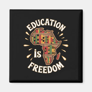 Aimant Éducation du Mois de l'histoire des Noirs Liberté 