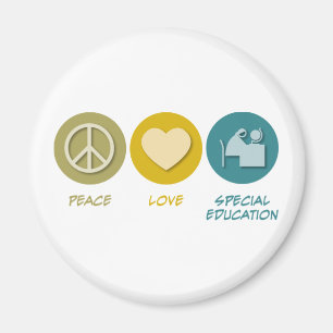 Aimant Éducation spéciale d'amour de paix