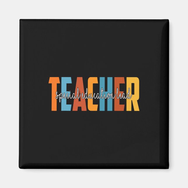 Aimant Éducation Spéciale Enseignant Principal Automne Am (Devant)