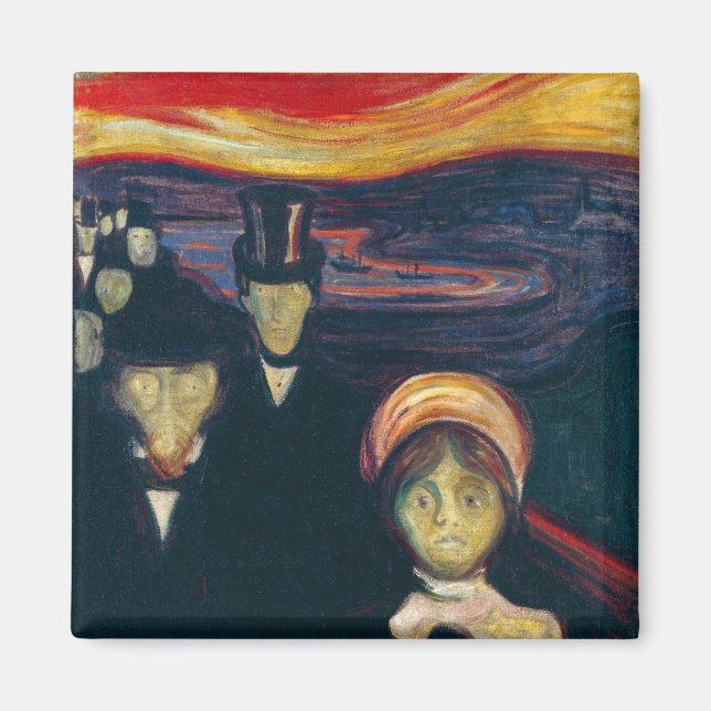 Aimant Edvard Munch - Anxiété (Devant)