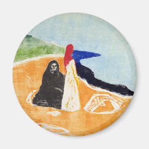 Aimant Edvard Munch deux femmes sur le rivage