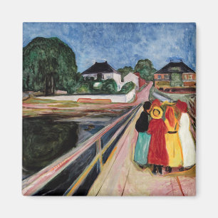 Aimant Edvard Munch - Les filles sur le pont 1902