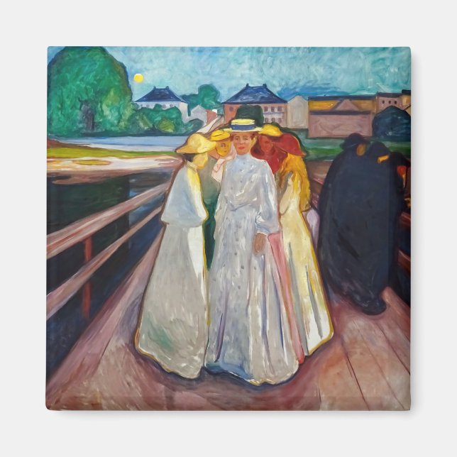 Aimant Edvard Munch - Les filles sur le pont 1903 (Devant)