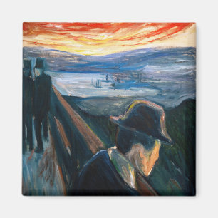 Aimant Edvard Munch - Maladie d'humeur au coucher du sole