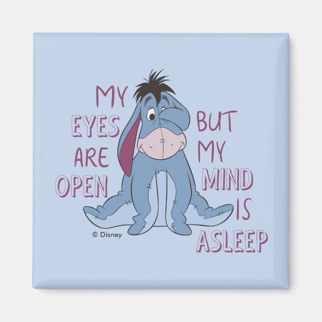 Aimant Eeyore | Mon esprit est endormi Citation (Devant)