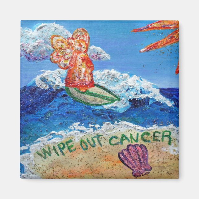 Aimant Effacer l'aimant Ange Cancer (Devant)