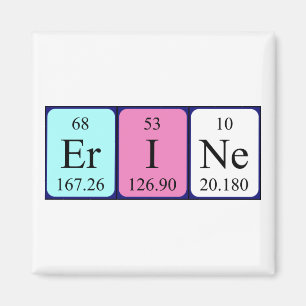 Aimant Effacer l'aimant de nom de table périodique