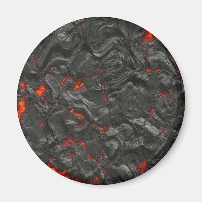 Aimant effet arrière - plan de lave volcanique (Devant)