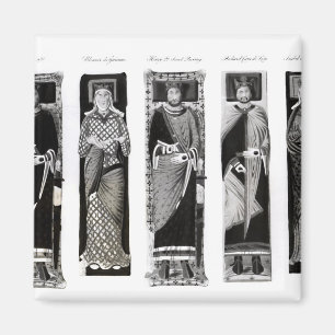 Aimant Effigies de Henry II Eleanor de l'Aquitaine