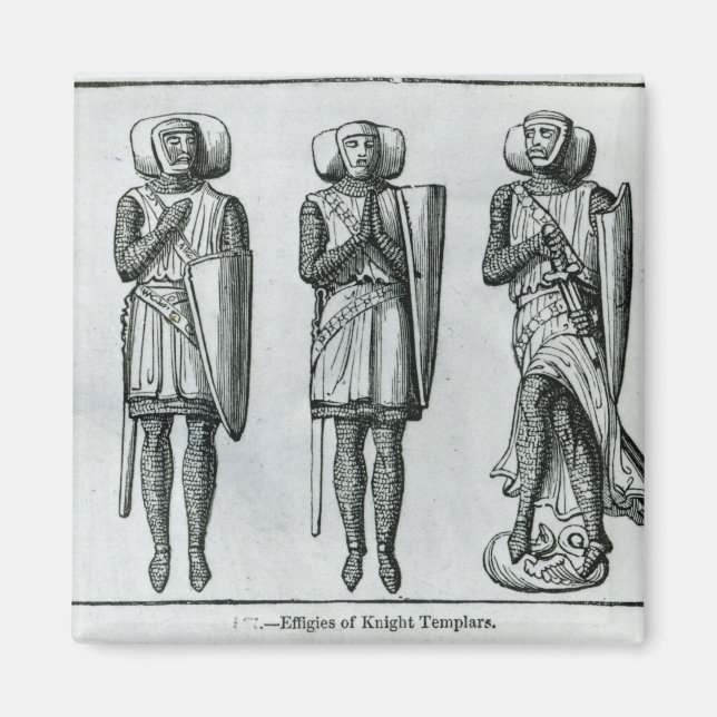 Aimant Effigies des Templiers de Chevalier (Devant)