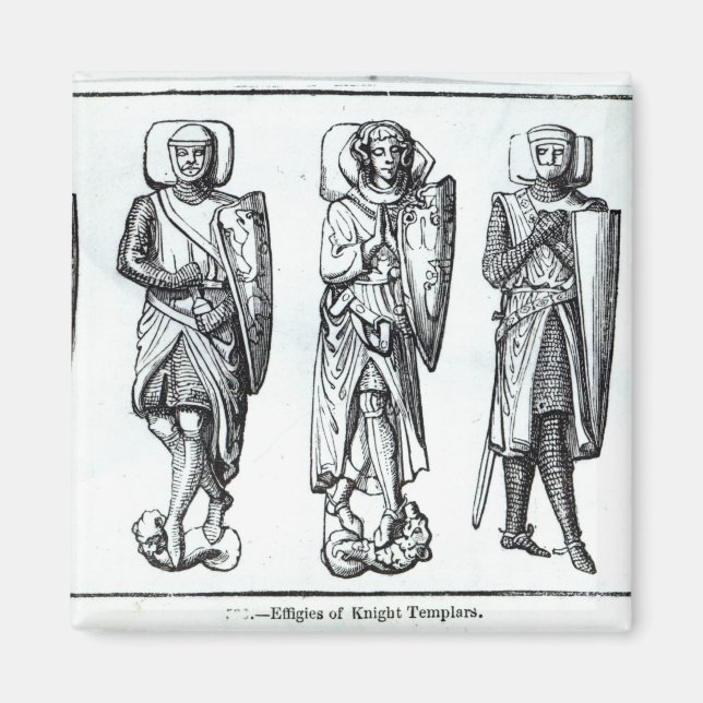 Aimant Effigies des Templiers de Chevaliers (Devant)