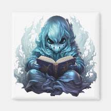 Éffrayant Fantôme Lire Un Livre Drôle Bookworm Lir