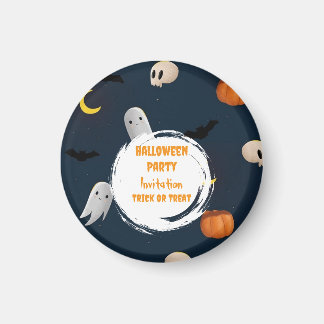 Aimant Éffrayant Halloween Party Trump ou traiter