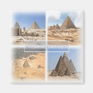Aimant EG0064 Afrique, Égypte, Caire, pyramide de Gizeh,