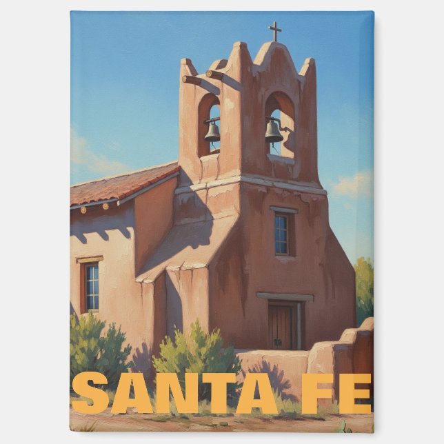 Aimant Église à Santa Fe Nouveau-Mexique (Recto)
