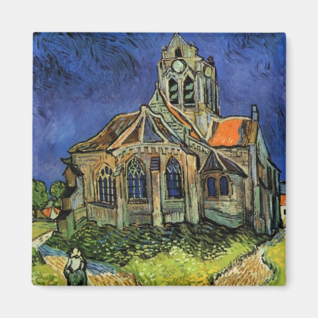 Aimant Eglise d'Auvers par Vincent van Gogh (Devant)