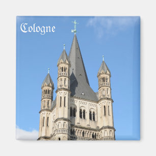 Aimant église de Gross St. Martin à Cologne souvenir