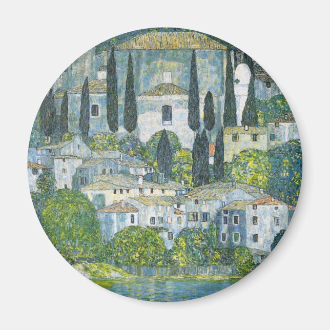 Aimant Église (Kirche) à Cassone par Gustav Klimt (Devant)