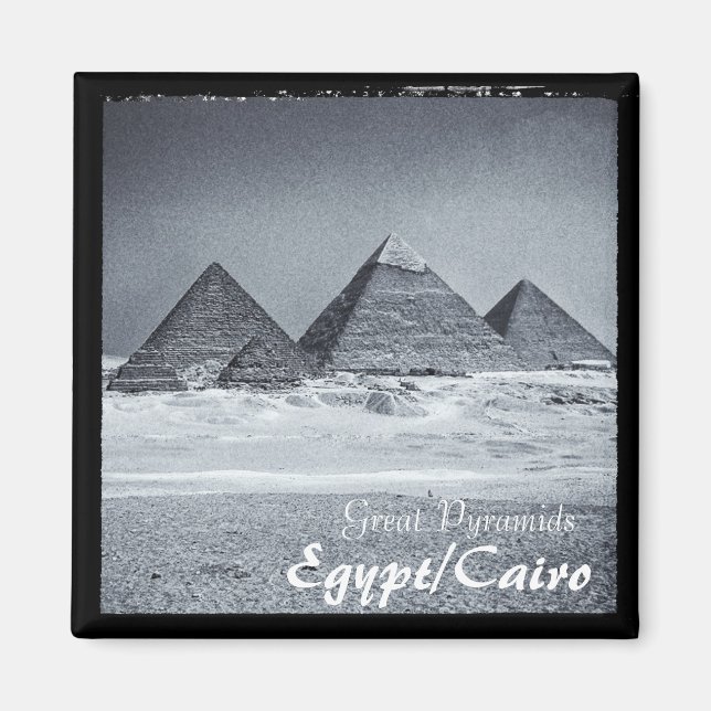 Aimant Egypt, Cairo, Pyramids, Giza (Devant)