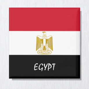 Aimant Egypt flag & Africa holiday/sports fans