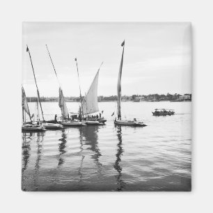 Aimant Egypte luxueuse, Feluccas sur le Nil