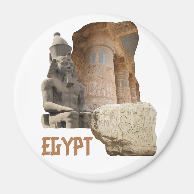 Aimant ÉGYPTE photo collage magnétique (Devant)