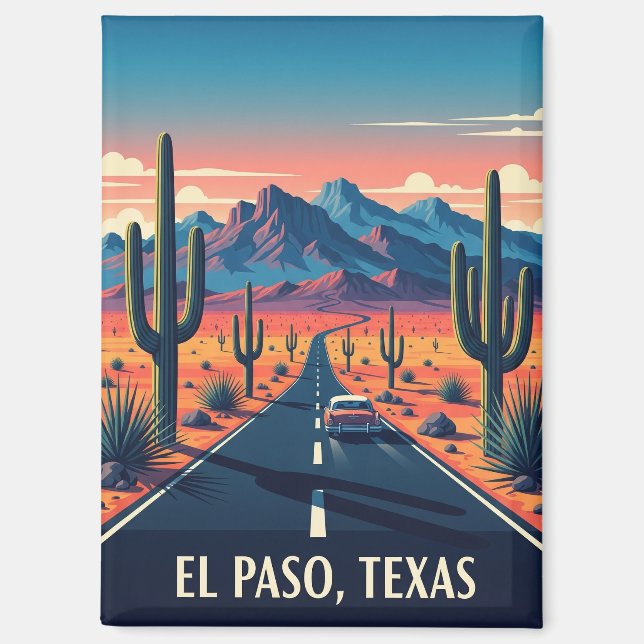 Aimant El Paso Texas Travel (Recto)