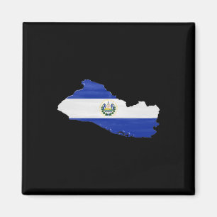 Aimant El Salvador flag and map