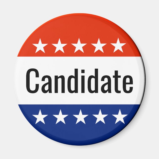Aimant Élection de 2024 pour les candidats personnalisés (Devant)