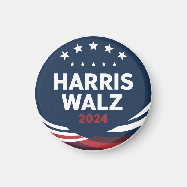 Aimant Élection du bouton rétro pour les démocrates Harri (Devant)