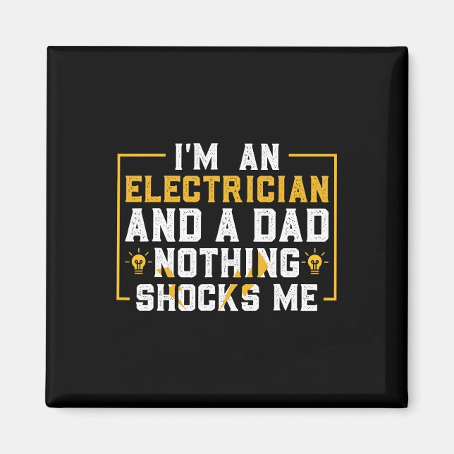 Aimant Electricien Funny Ingénierie électrique Electricit (Devant)