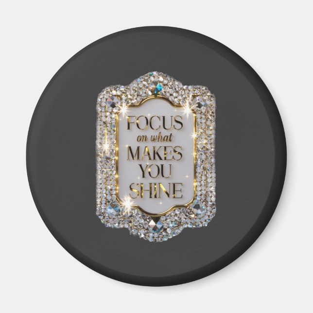 Aimant Élégance cristalline (Devant)