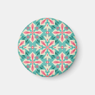 Aimant Elégance florale : motif vintage sans soudure.