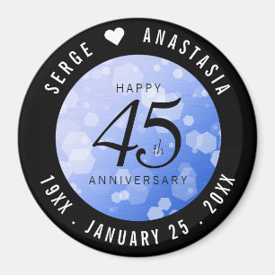 Aimant Élégant 45e anniversaire de Mariage Sapphire