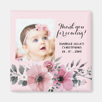 Élégant MERCI rose 2x2 POUR VENIR ! Christine