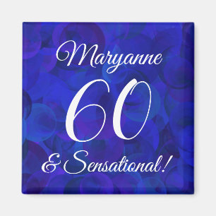 Aimant Elégant Royal Blue 60 & Sensational Birthday Party