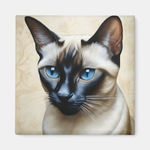 Aimant Elegant Siamese Cat