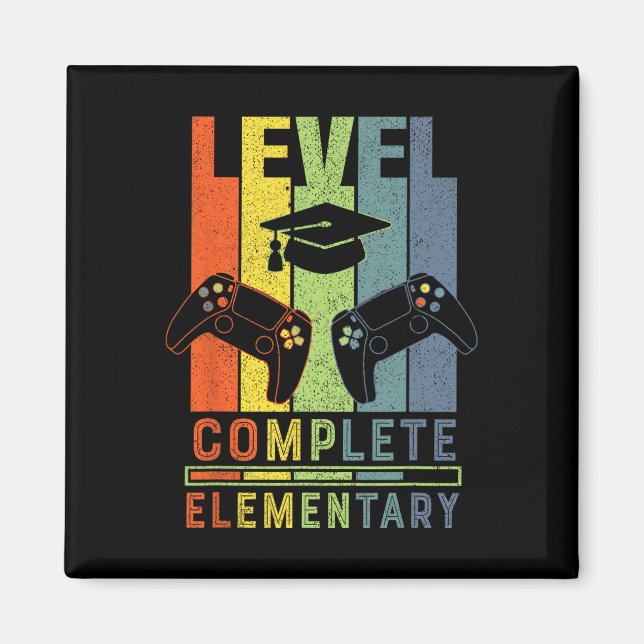 Aimant Elementary Level Complete Graduation Cl 2025 Gamer (Devant)