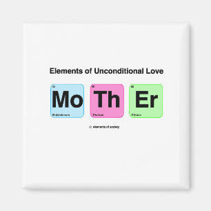 Aimant Éléments de l'amour Mère mignonne science amusante