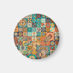 Aimant Éléments décoratifs : Motif Vintage à main