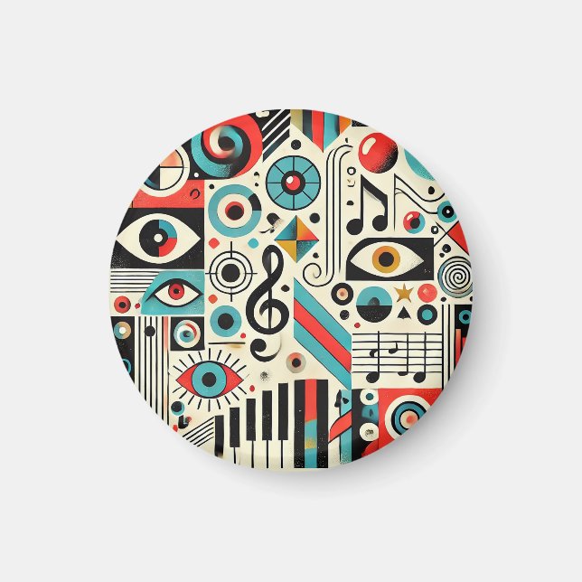 Aimant Éléments musicaux et artistiques (Devant)