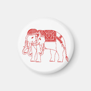 Aimant Elephant blanc thaïlandais Erawan