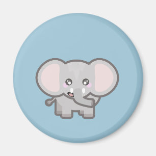 Aimant éléphant de Kawaii