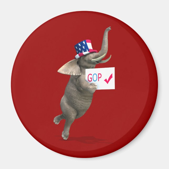 Aimant Eléphant GOP (Devant)