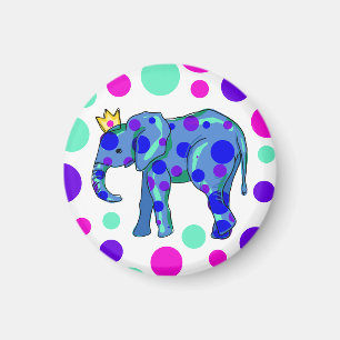 Aimant Eléphant Polka Dot