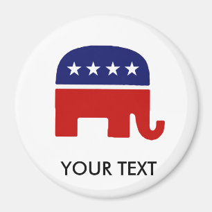 Aimant Éléphant républicain de l'éléphant/GOP
