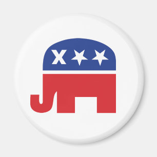 Aimant Éléphant républicain mort