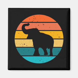 Aimant Eléphant rétro