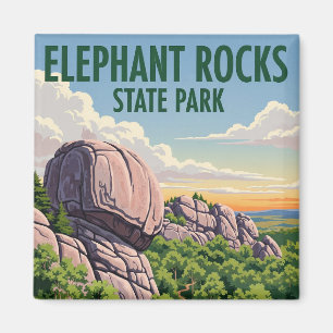 Aimant Elephant Rocks State Park Missouri Travel